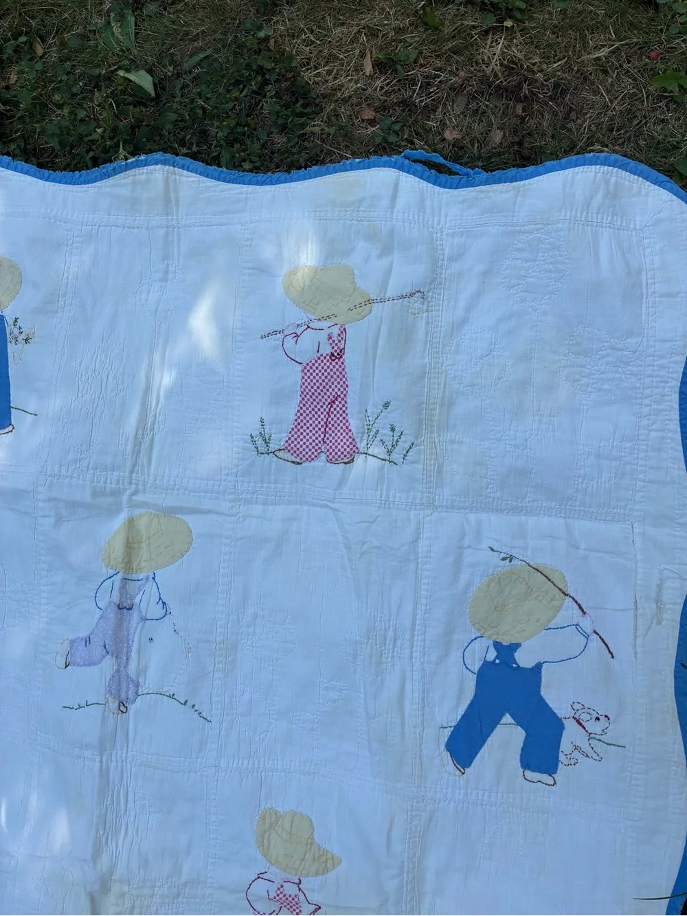 Antique quilt overall Sam
